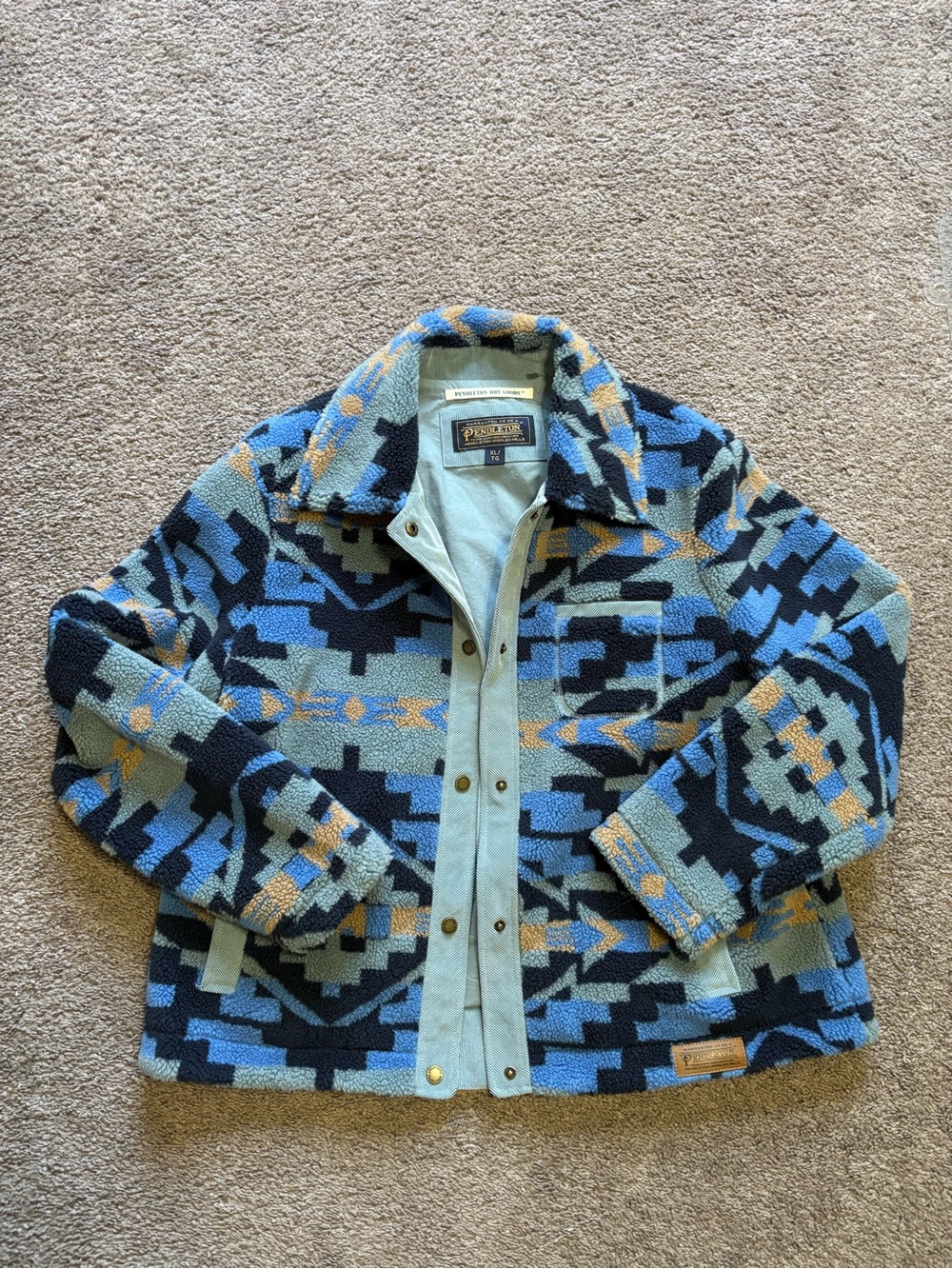 NWOT Pendleton XL Southwestern Aztec Pattern Fleece Jacket